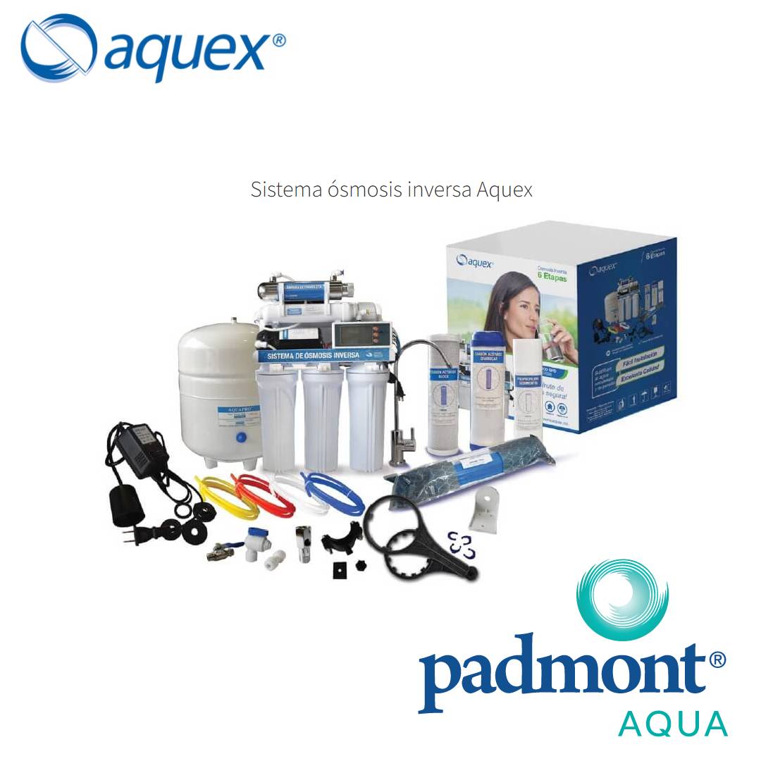 Sistema de Ósmosis Inversa Aquex 100 GPD 5 Etapas con Bomba
