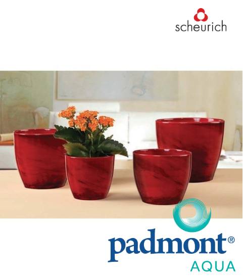 Maceta Cover Pot Red Marble 920/16 - Scheurich